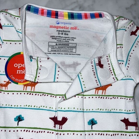 NWT MAGNETIC ME RIVER CROSSING ORGANIC COTTON FOOTIE - Picture 2 of 9